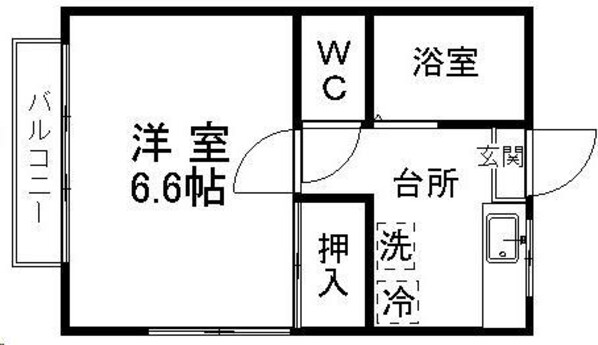 コーポタカシゲの物件間取画像